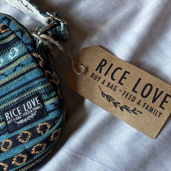 Rice Love Crossbody Purse Bag Blue - Picture 5 of 12